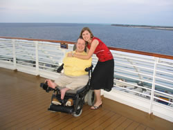 Chet and Joni McDoniel onboard the Disney Wonder - Disney Cruise Line